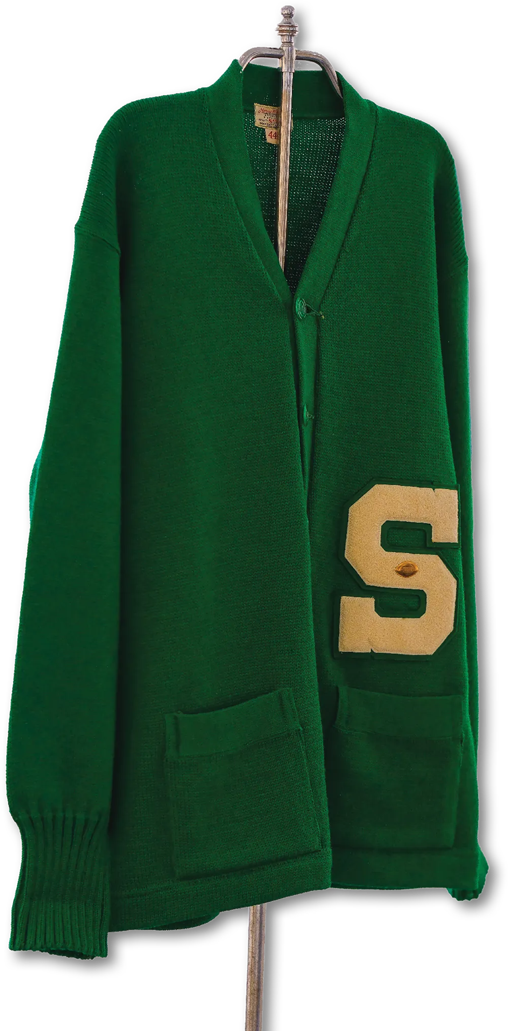 green Slippery Rock vintage cardigan