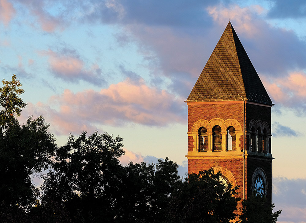 Slippery Rock University's bell tower