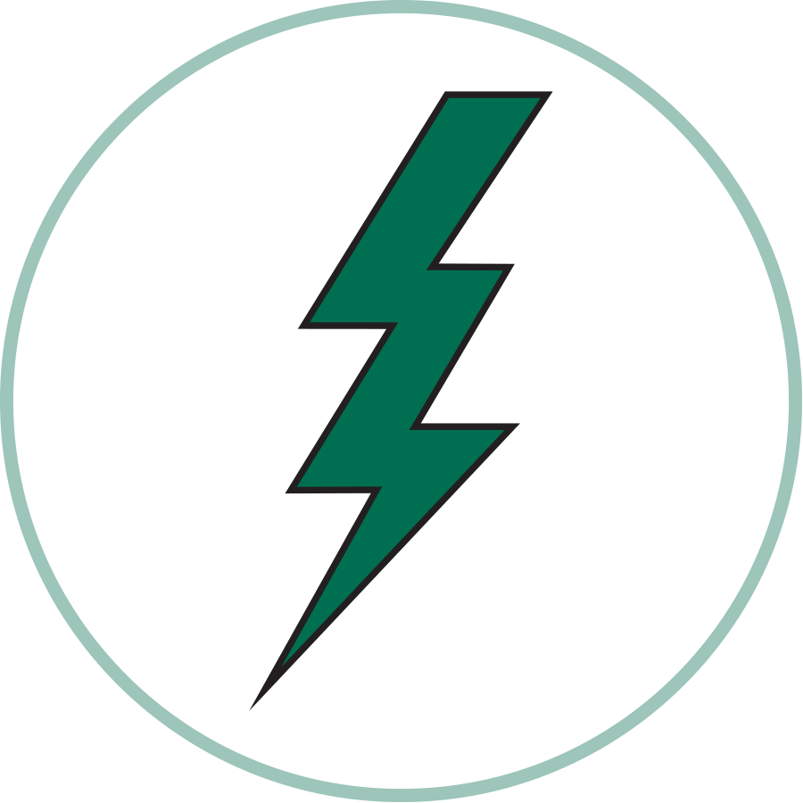 green lightning bolt icon